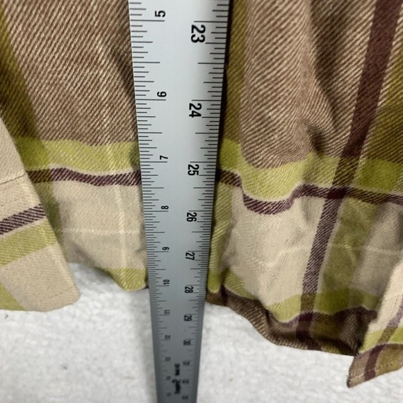 Alpine Design Flannel Shirt Men's Small Brown Plaid Cotton Long Sleeve 7017 - Picture 5 of 8